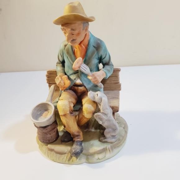 Hefton trade mark Vintage figure Old man and Dog - Picture 3 of 9
